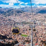 Cable Car Views In La Paz, Bolivia