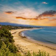 Leadbetter beach in Santa Barbara California