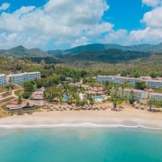 Panoramic view of Secrets St. Lucia Resort & Spa