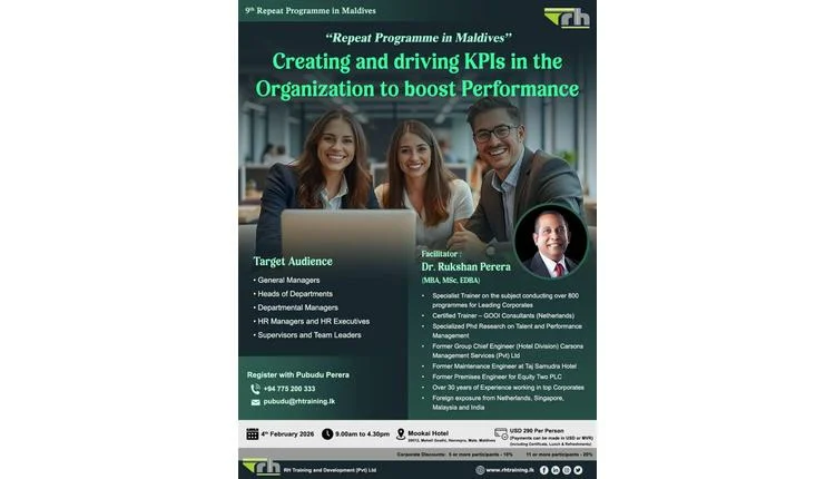 RH Training to host KPI workshop in Maldives