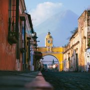 Picturesque Street In Antigua Guatemala